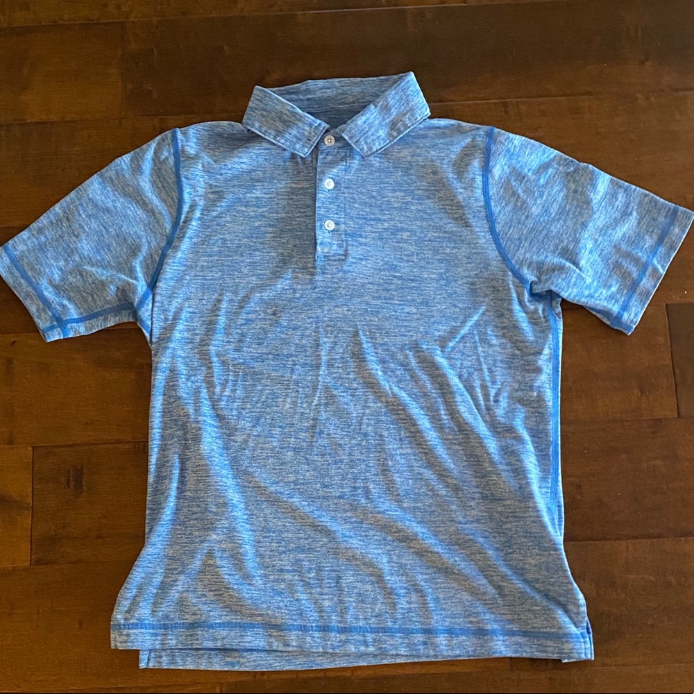 Class/Club Mens XS Boys XL Blue Collared Shirt